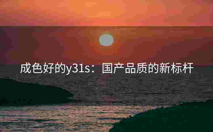 成色好的y31s：国产品质的新标杆