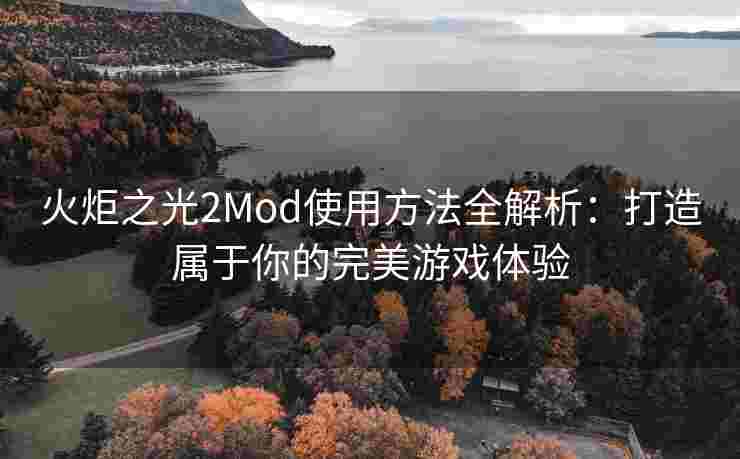 火炬之光2Mod使用方法全解析：打造属于你的完美游戏体验