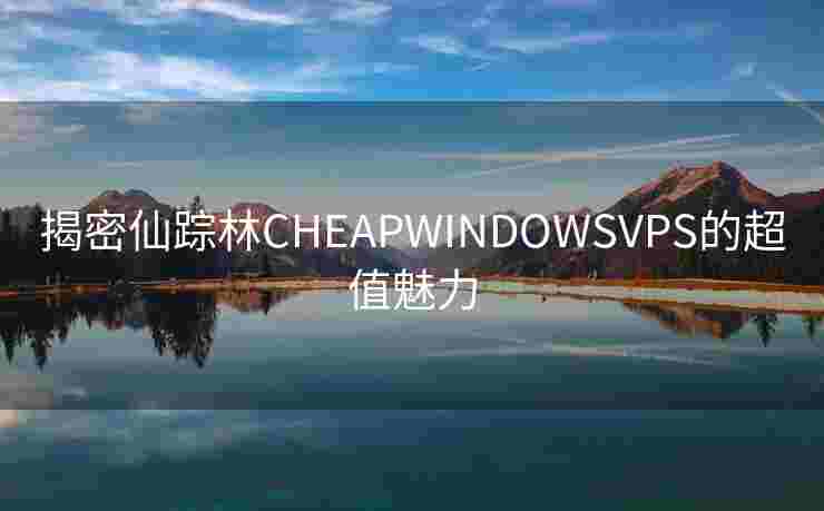 揭密仙踪林CHEAPWINDOWSVPS的超值魅力