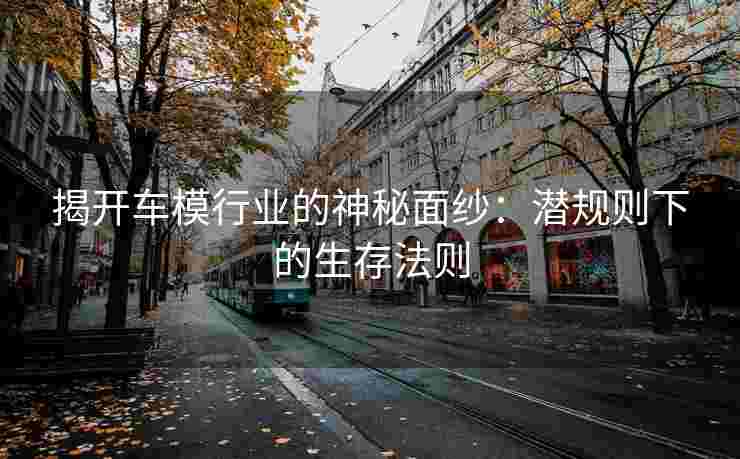 揭开车模行业的神秘面纱：潜规则下的生存法则