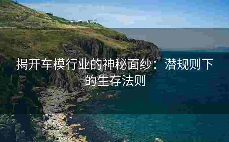 揭开车模行业的神秘面纱：潜规则下的生存法则
