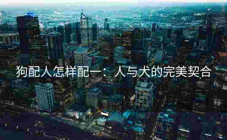 狗配人怎样配一：人与犬的完美契合
